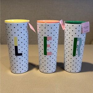 Kate Spade Polka Dot Tumbler NWT